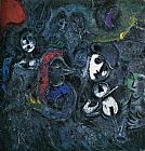 Marc Chagall Clowns at Night
